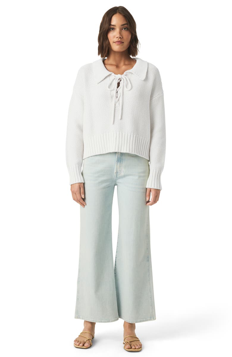 Splendid Roxie Lace-Up Sweater, Alternate, color,