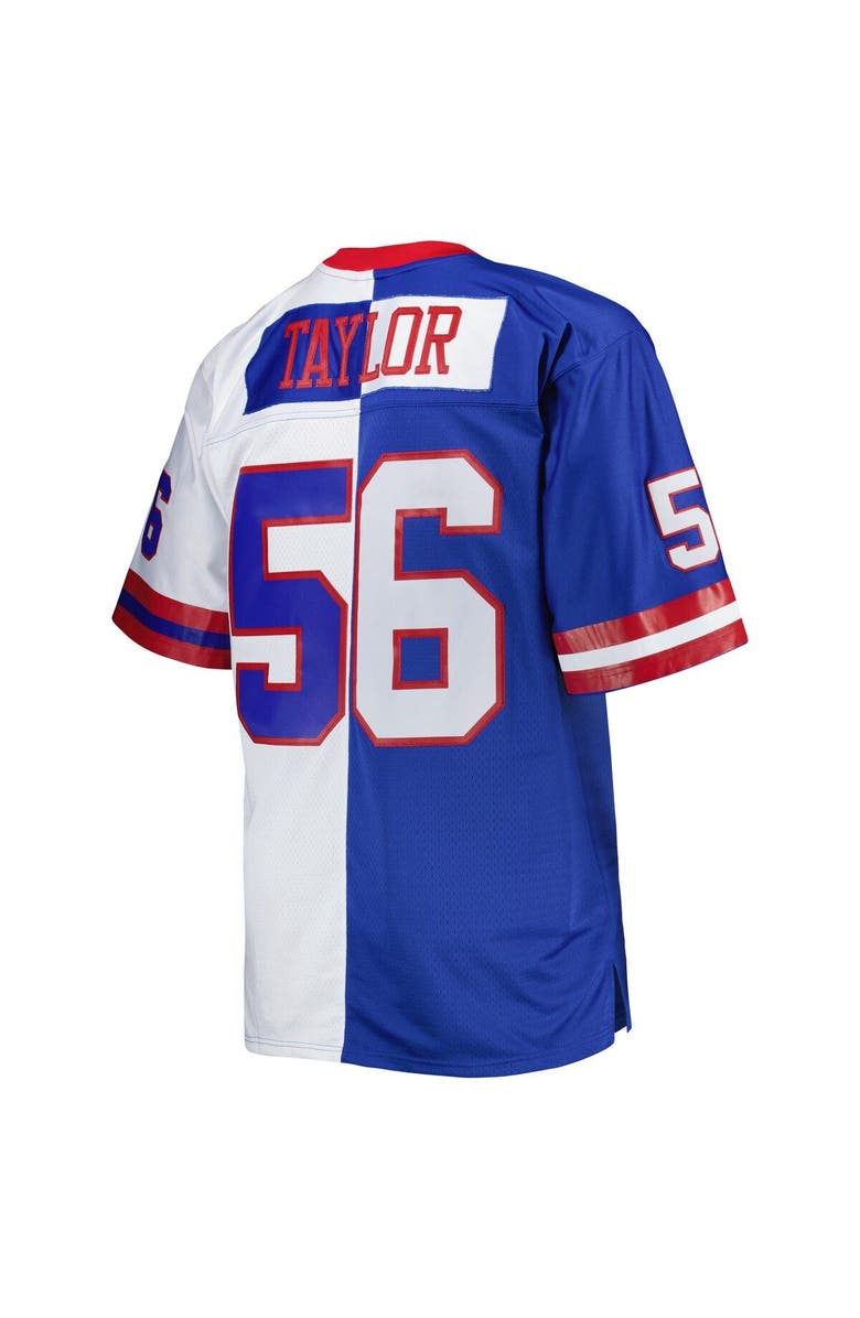 Mitchell & Ness Men's Mitchell & Ness Lawrence Taylor Royal/White New York Giants Big & Tall Split Legacy Retired Player Replica Jersey, Alternate, color, 