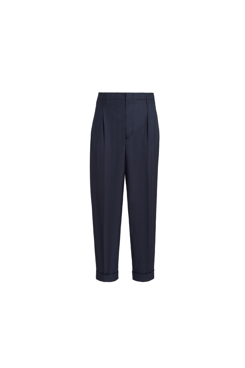Double pleated trousers, Alternate, color, Navy Blue