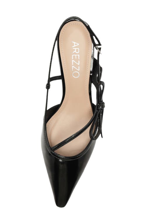 Arezzo Tessa Pointed Toe Slingback Pump In Black