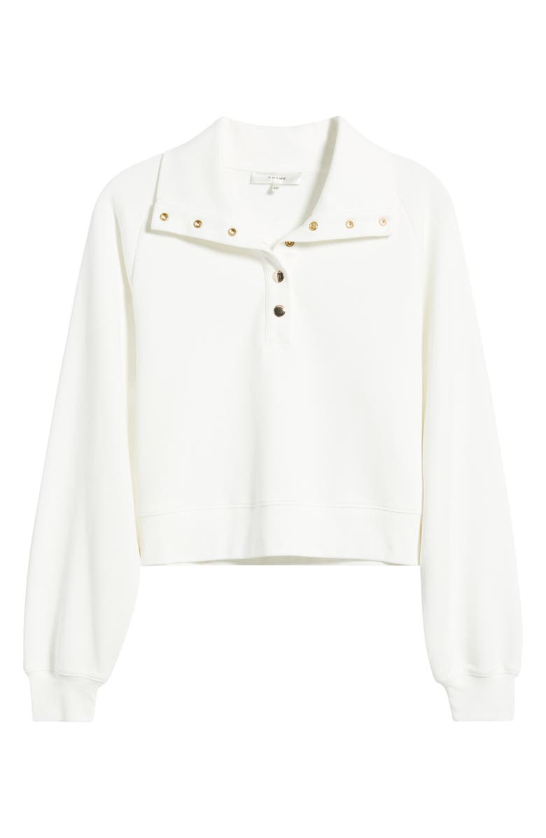 FRAME The Coach Cotton Sweatshirt, Alternate, color, Cream