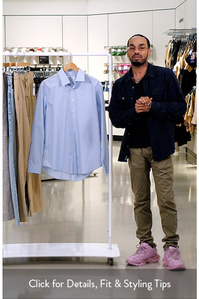 Extra Trim Fit Check Non-Iron Dress Shirt video