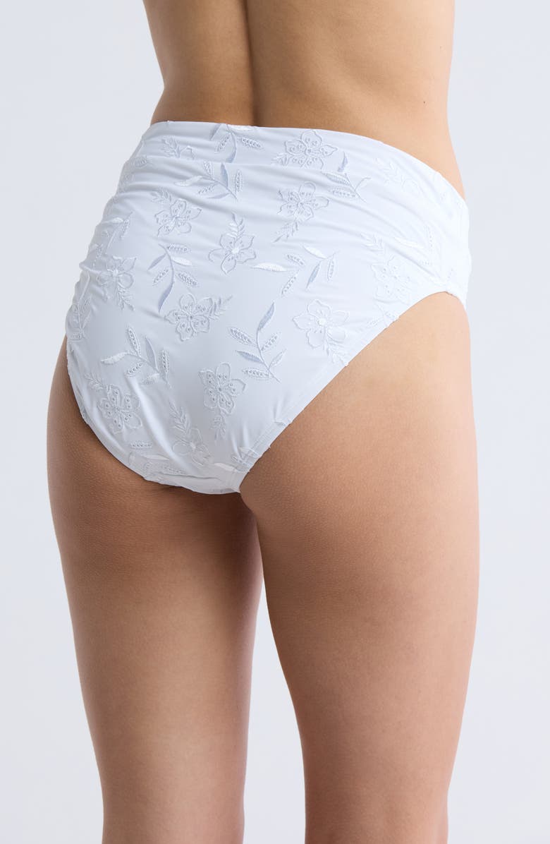 Tommy Bahama Eyelet Hideaway High Waist Bikini Bottoms, Alternate, color,