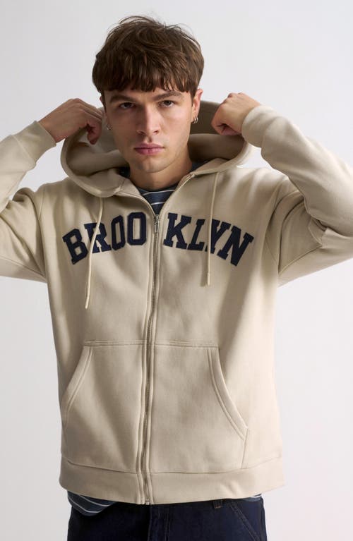 Brooklyn Industries Brooklyn Zip Hoodie In White