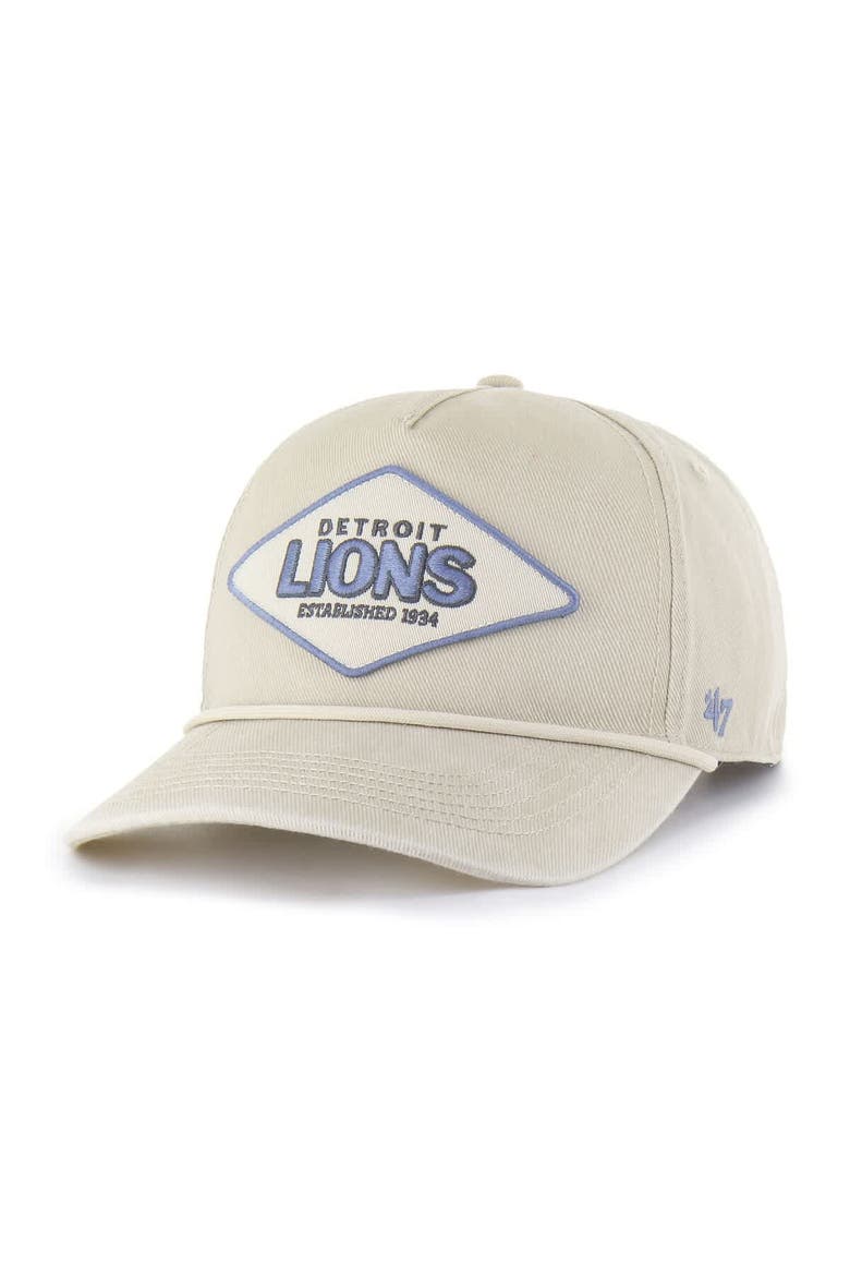 Men's '47 Khaki Detroit Lions Cairn Hitch Adjustable Hat, Alternate, color, Khaki