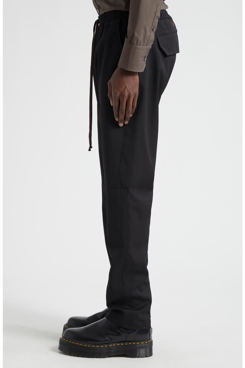 Moto Wool Pants, Alternate, color, BLACK