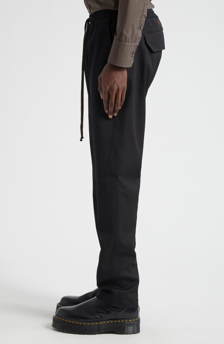 JKEEFER Moto Wool Pants, Alternate, color, Black