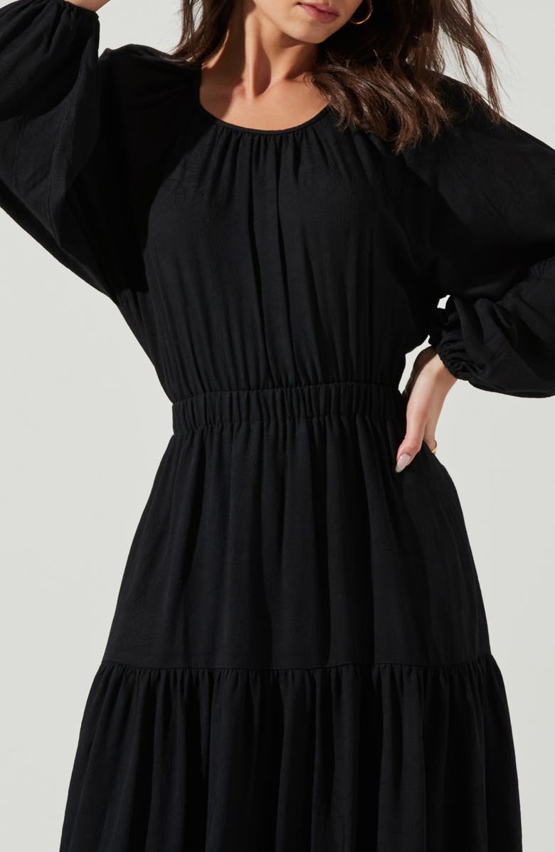 ASTR the Label Cutout Long Sleeve Midi Dress, Alternate, color,