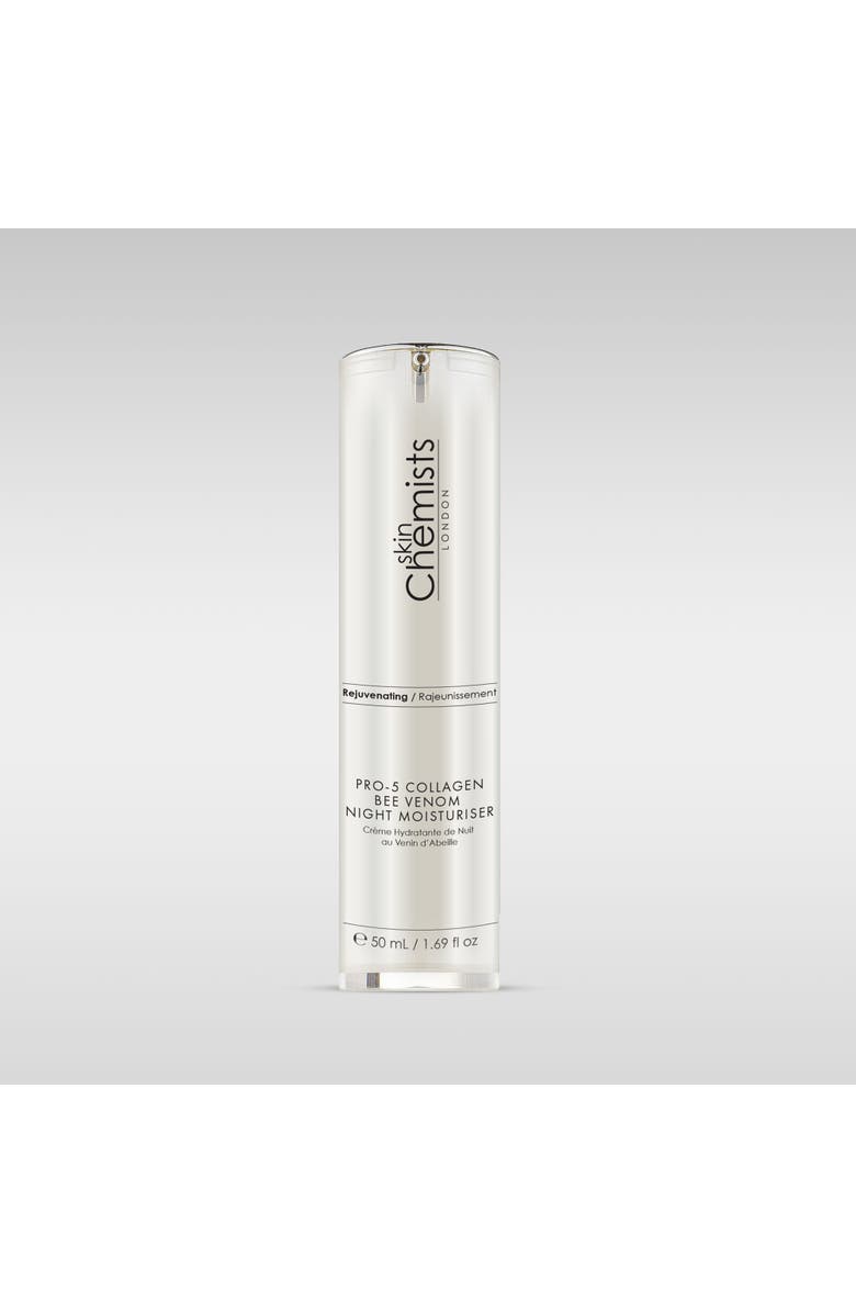 SKINCHEMISTS Pro-5 Collagen Bee Venom Night Moisturiser 50ml, Main, color, White