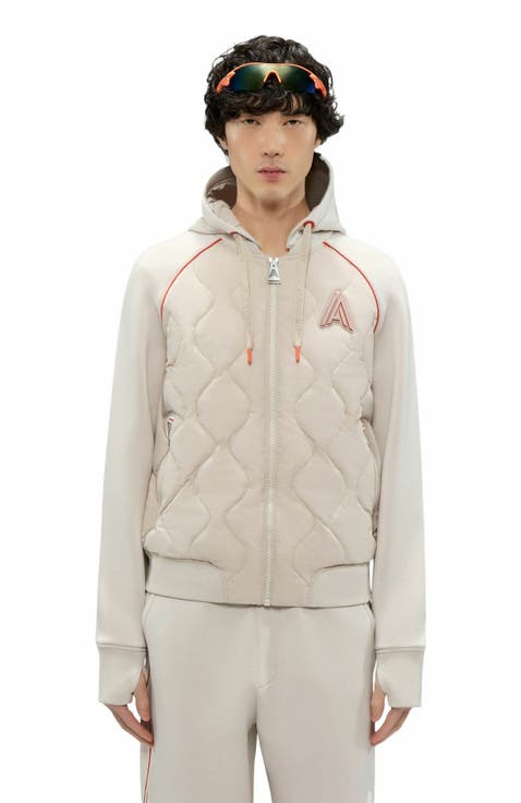 Men's Bornant Hybrid Insulated Bomber Jacket with Removable Hood