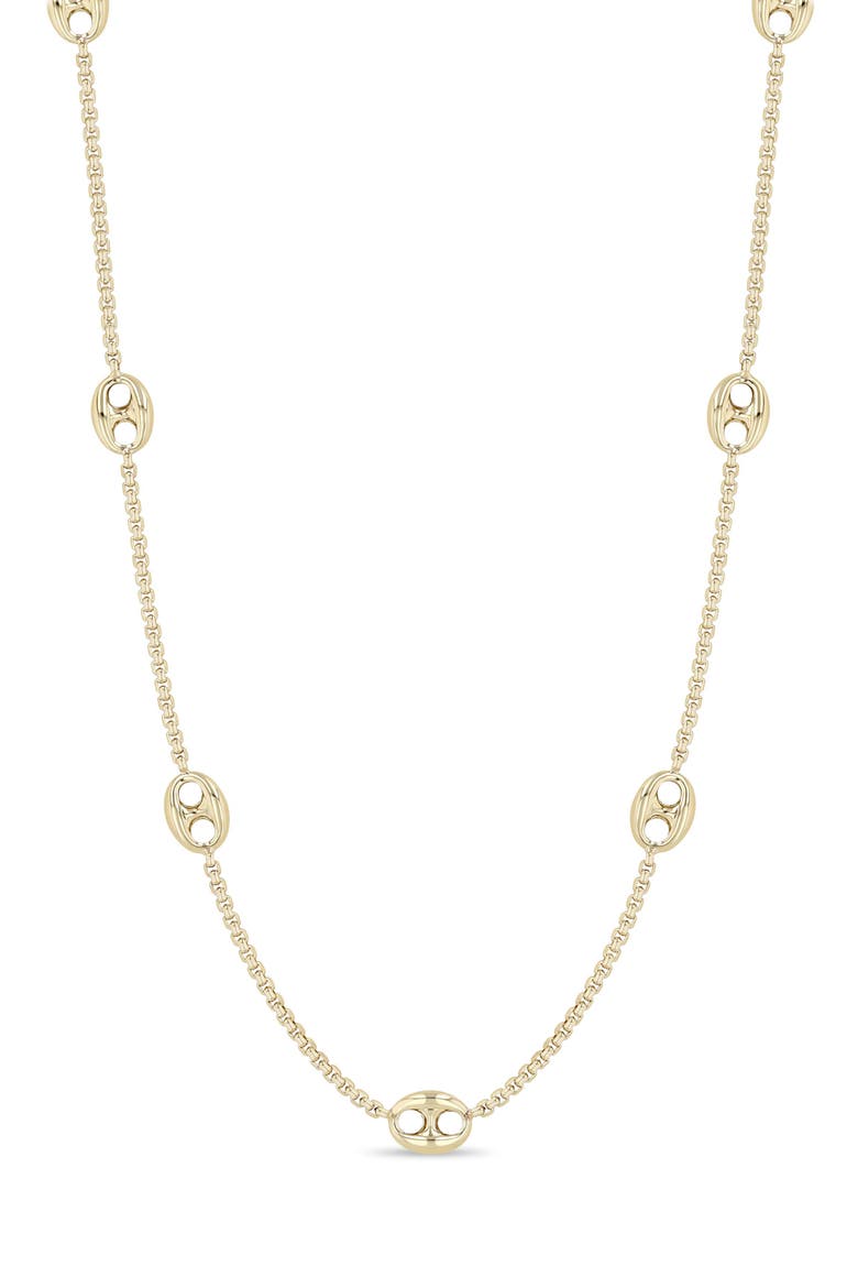 14K Gold Mariner Chain Necklace, Main, color, 14K YELLOW GOLD