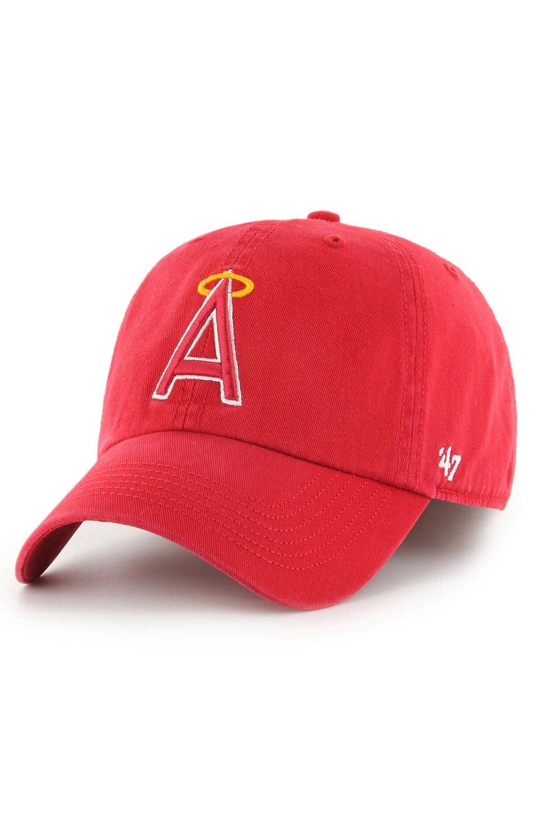 '47 Men's '47 Red Los Angeles Angels Cooperstown Collection Franchise Fitted Hat, Main, color, Red