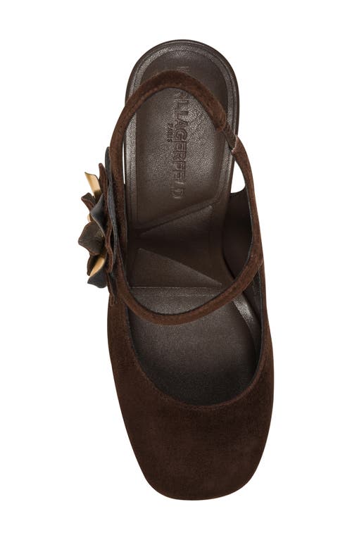 Karl Lagerfeld Pierra Slingback Pump In Brown