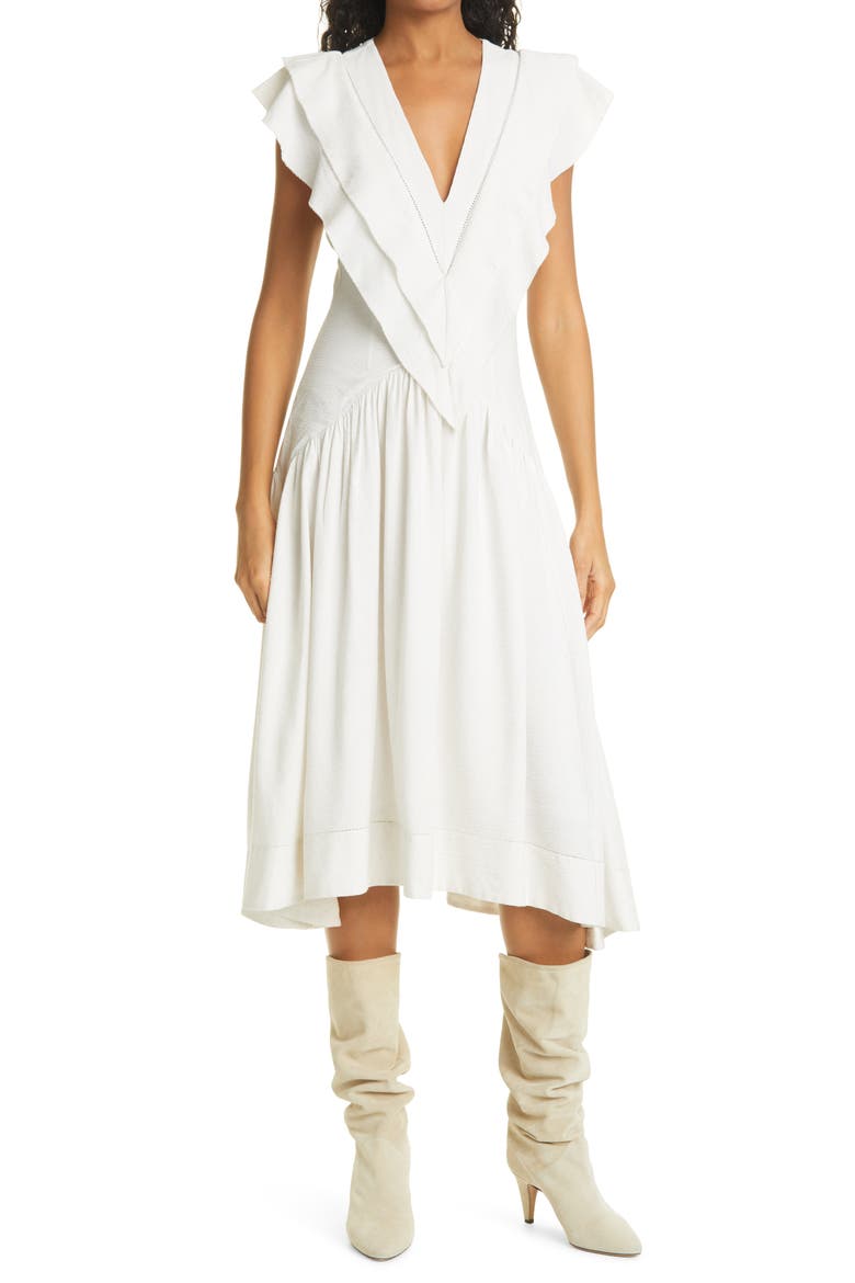 Hillary Midi Dress, Main, color, ECRU
