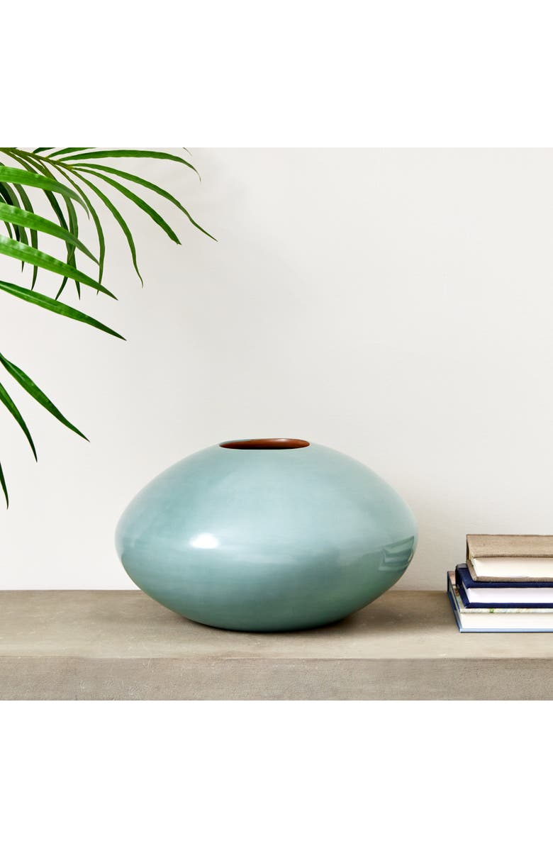 Napa Home & Garden Lucela Vase Short, Alternate, color, Blue