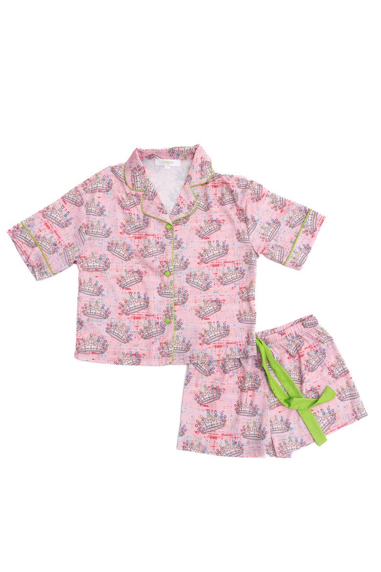 Silky Crown Jewels Short Sleeve Short, Main, color, Crown Jewels