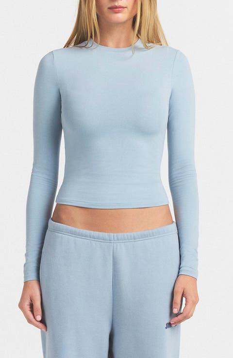 Cotton Jersey Long Sleeve T-shirt
