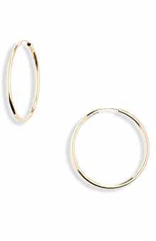 Bony Levy Essentials 14K Gold Thin Hoop Earrings
