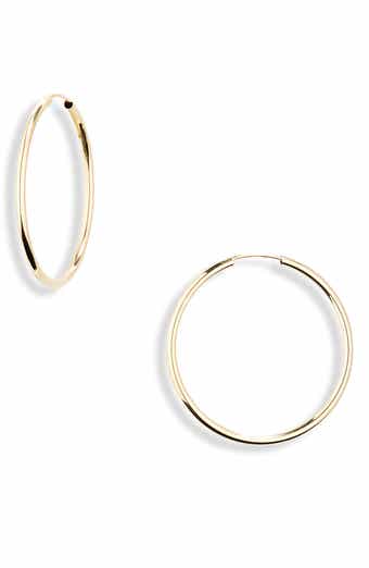 Bony Levy Essentials 14K Gold Thin Hoop Earrings