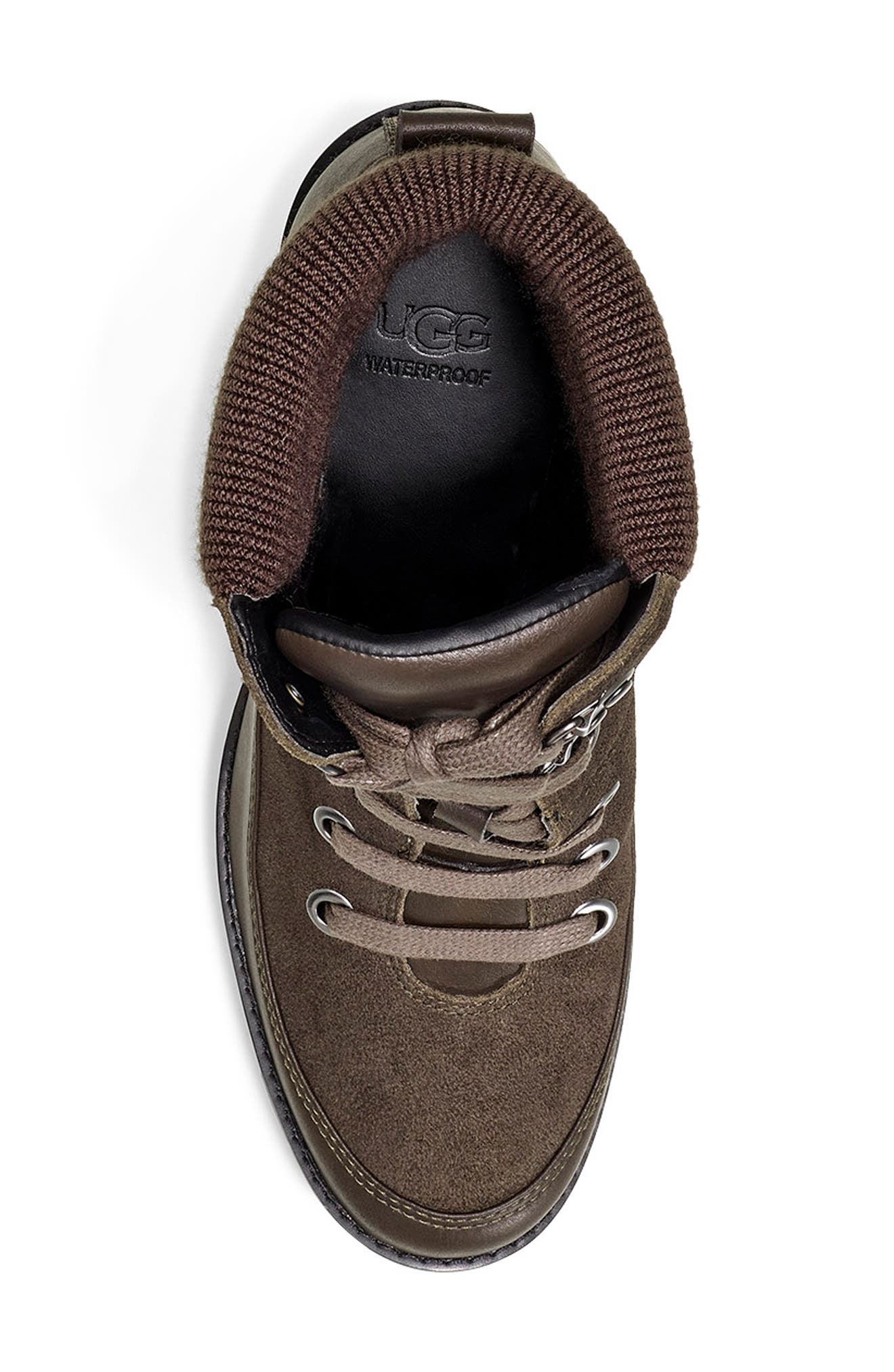 Redwood Waterproof Bootie, Alternate, color, BLACK OLIVE SUEDE