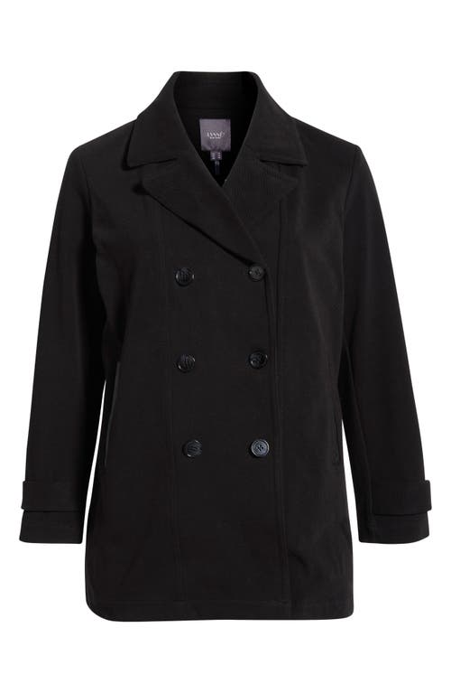 Lyssé Lysse Alma Calvary Stretch Cotton Twill Peacoat In Black