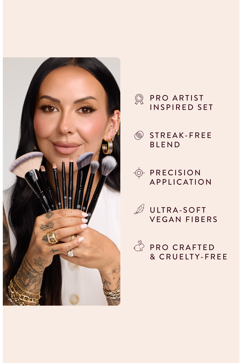 Nikki La Rose Pro Artist Brush Set - Vol. 2, Alternate, color, Black