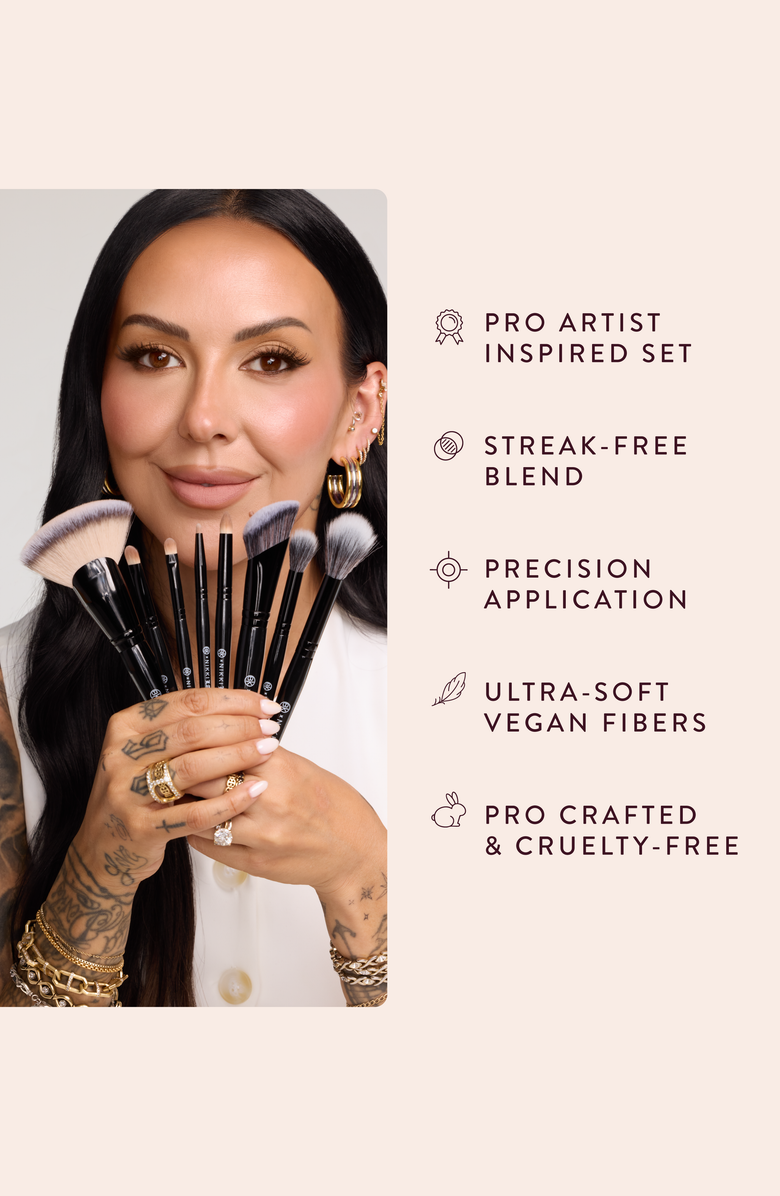 BK Beauty Nikki La Rose Pro Artist Brush Set - Vol. 2, Alternate, color, Black