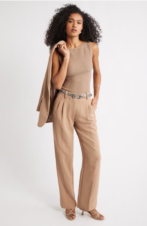 Open Edit Luxe Sculpt Rib Sweater Tank