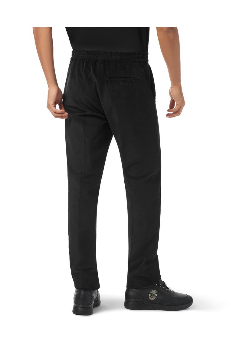 Corduroy Relaxed Fit Jogging Trousers Men, Alternate, color, black