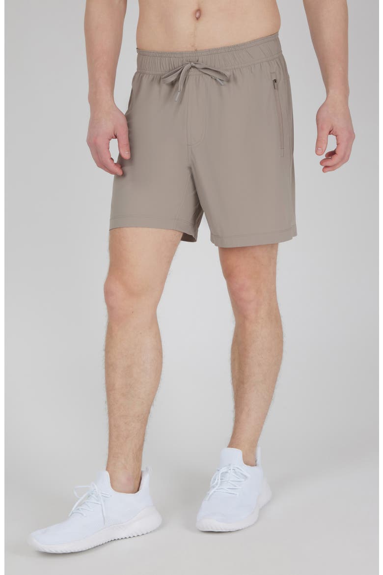 Stretch Tech Knit Active Shorts, Alternate, color, SATELLITE