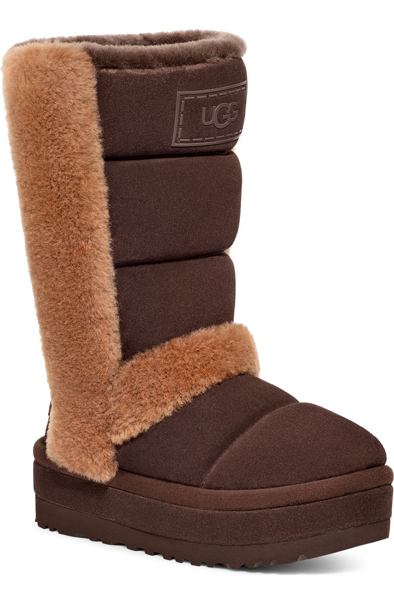UGG<sup>®</sup> Chillapeak Genuine Shearling Trim Tall Boot, Main, color,