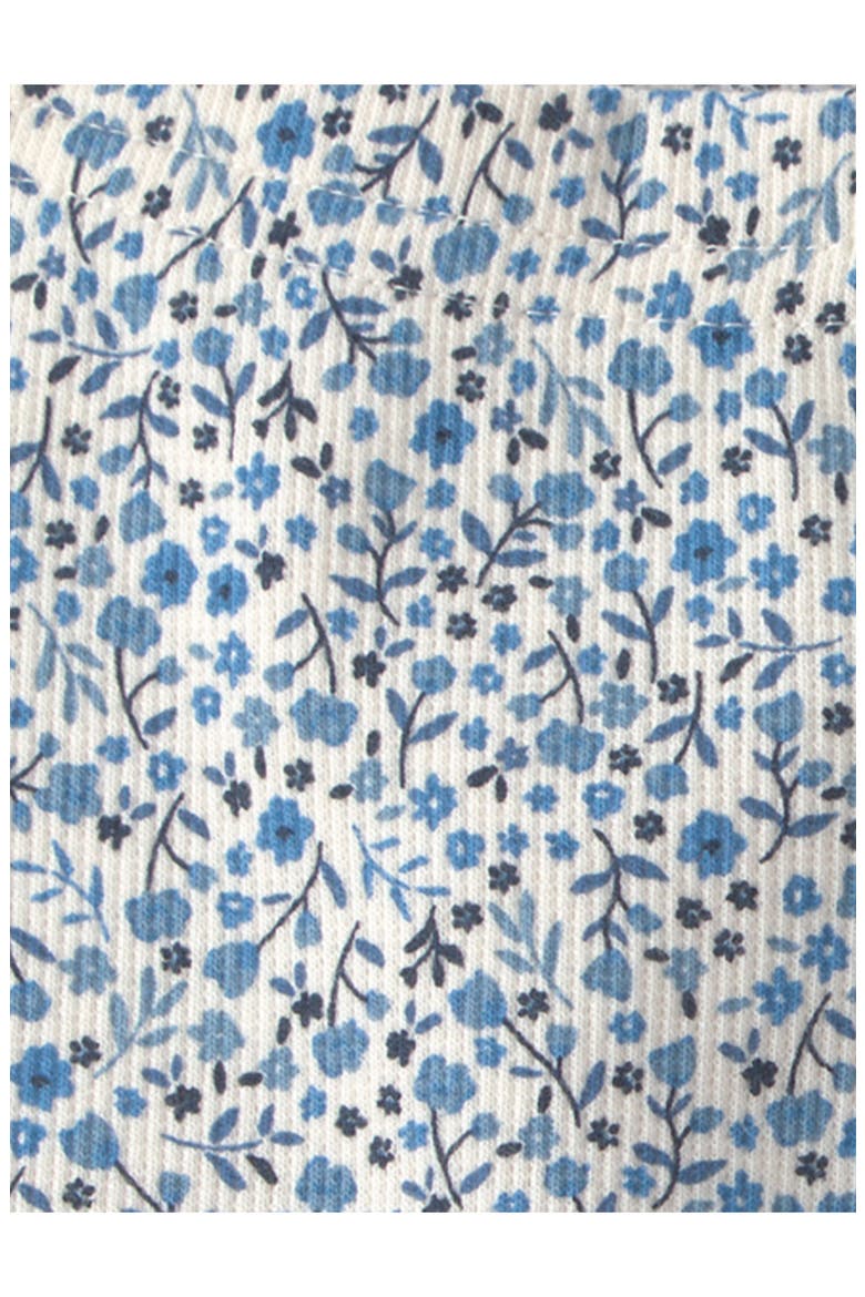 2-Pack Assorted Rib Stretch Organic Cotton Pedal Shorts, Alternate, color, BLUE FLORAL