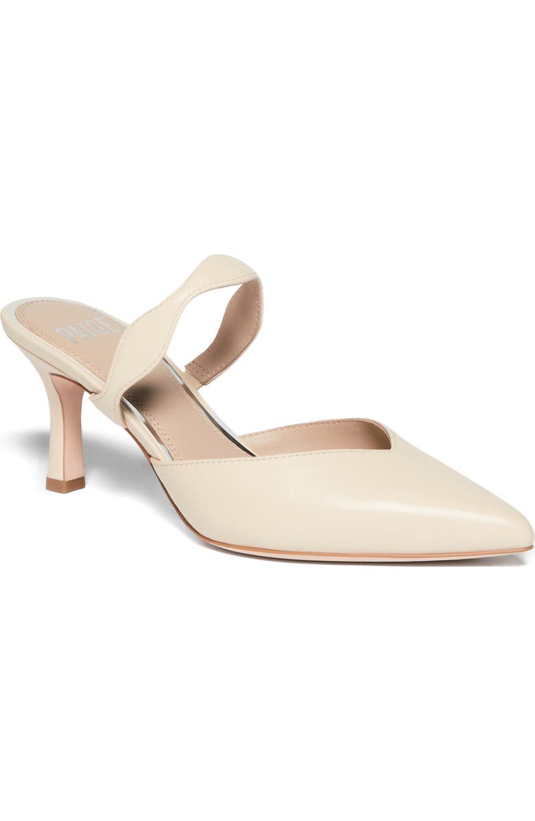 PAIGE Pia Pointed Toe Mule, Main, color, Bone