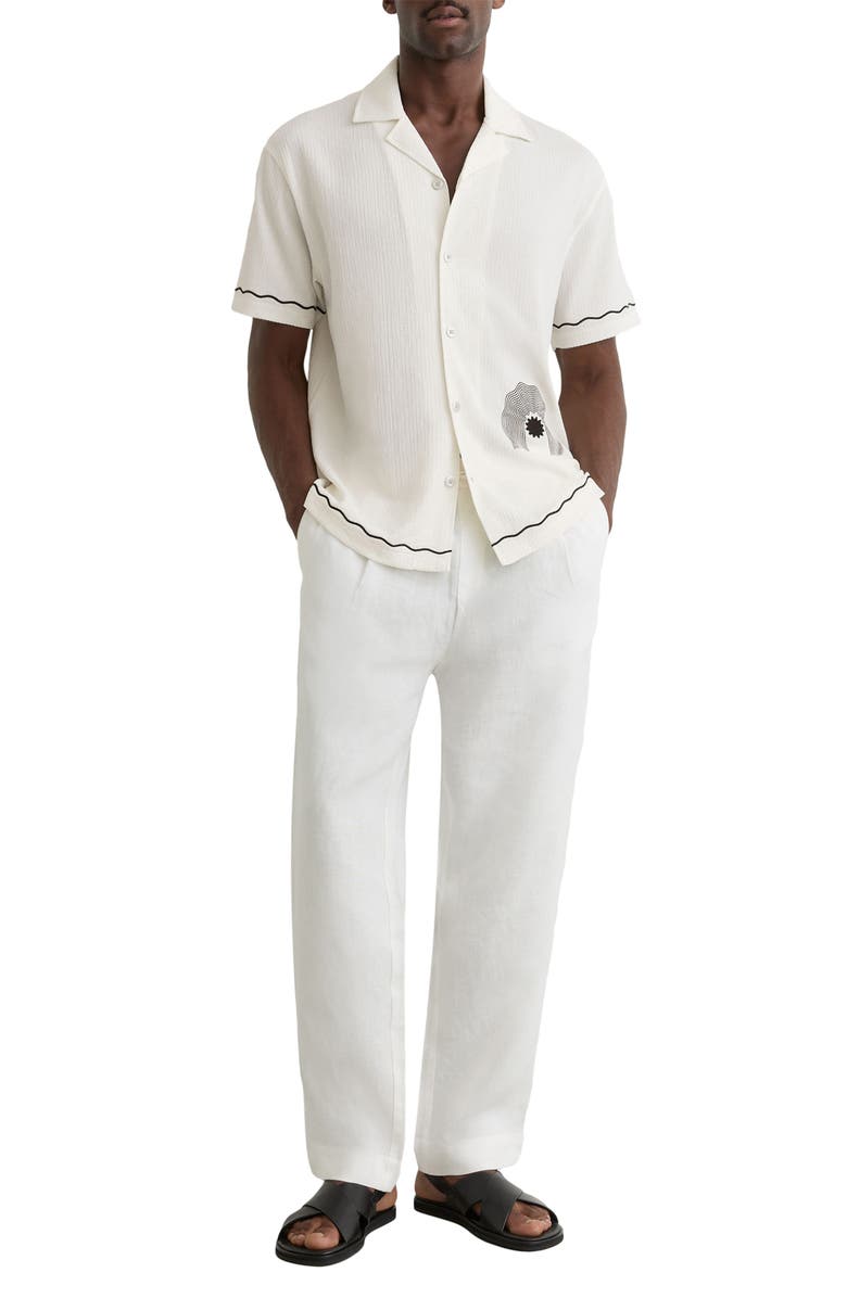 Reiss Solano Camp Shirt, Alternate, color, White