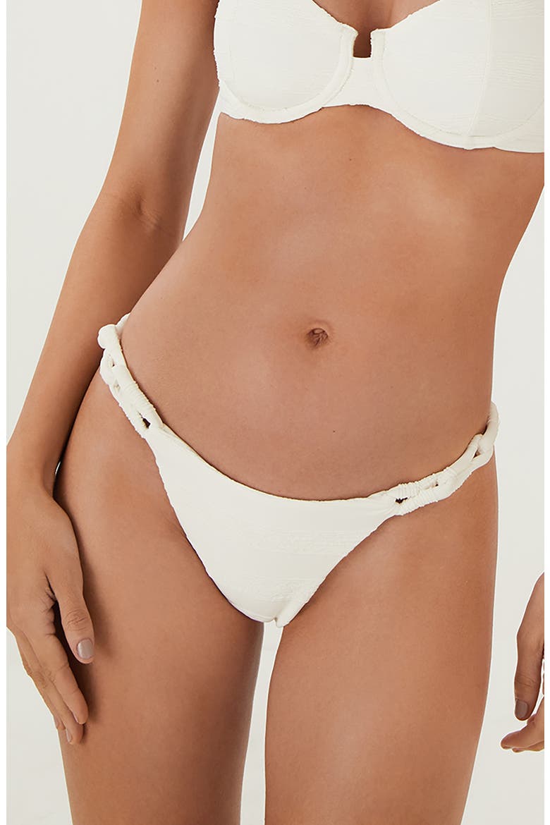 Leanne Jacquard Bikini Bottoms, Main, color, WHITE MULTI