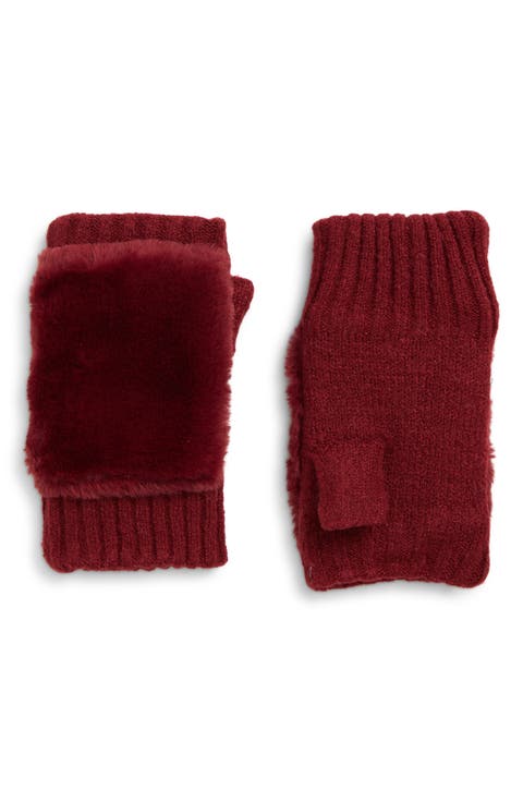 Faux Fur Fingerless Gloves