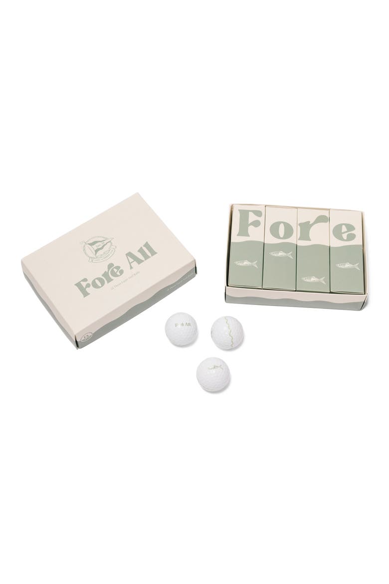 Buoy Set of 12 Golf Balls, Main, color, WHITE MULTI