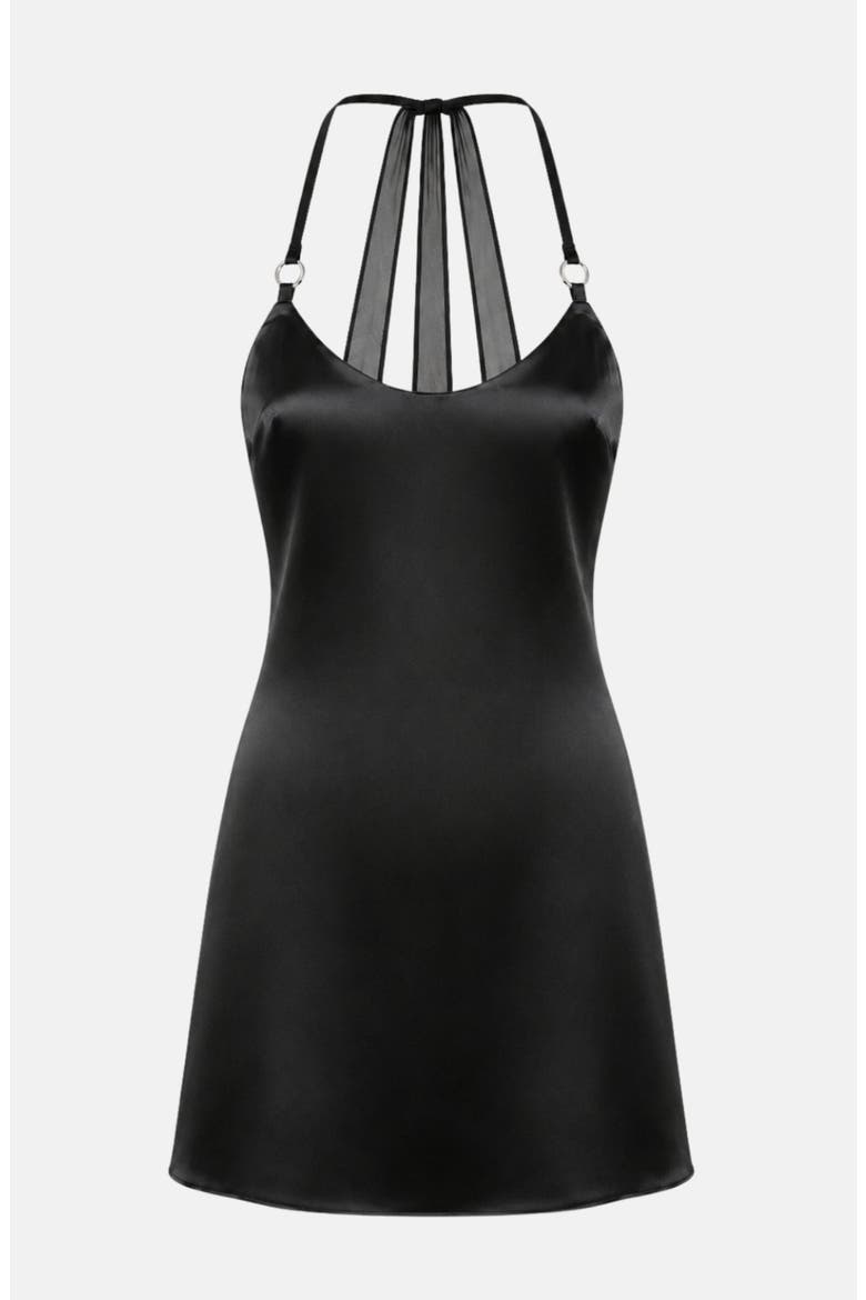 Lindsey Mini Dress, Alternate, color, Black