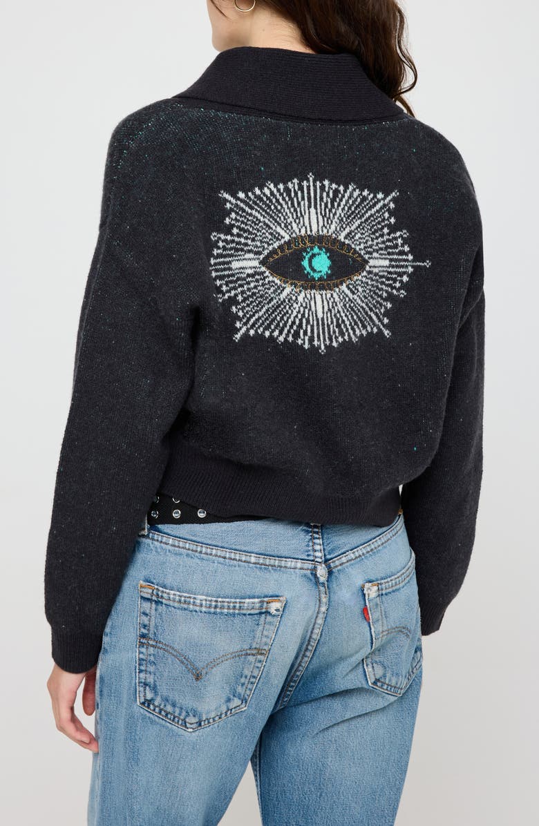Spiritual Gangster Spirit Eye Royce Crop Cardigan, Alternate, color, 