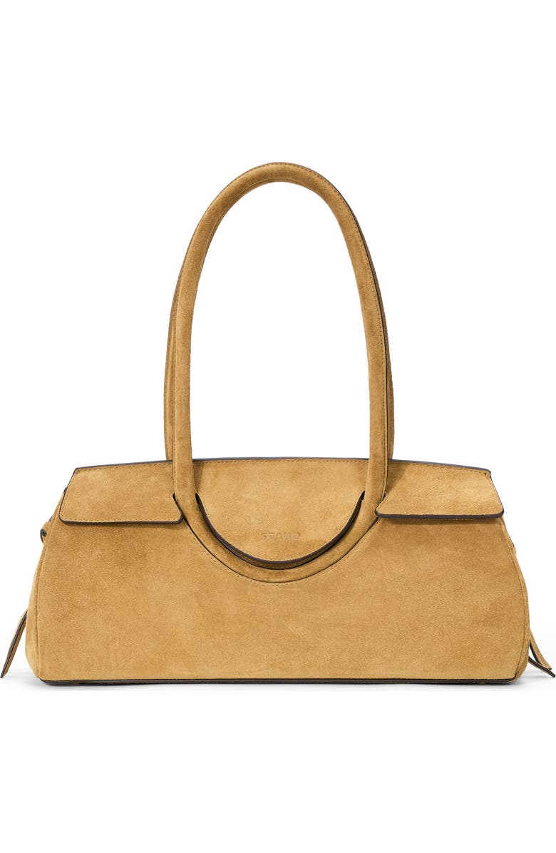 STAUD Maude Suede Shoulder Bag, Main, color, Hazel