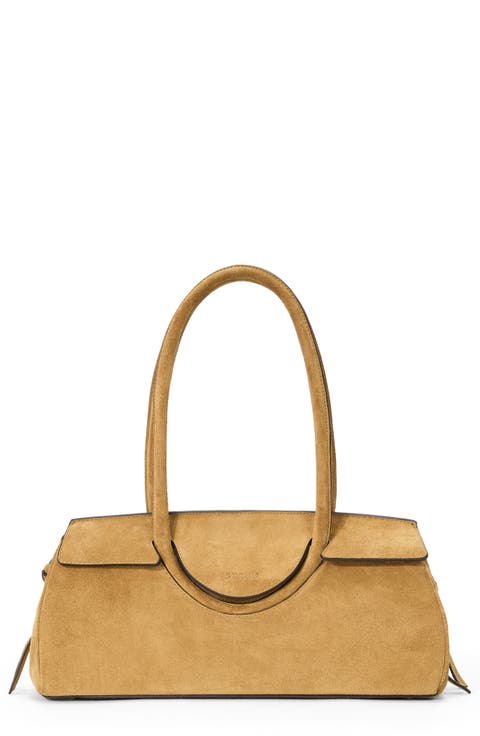 Maude Suede Shoulder Bag
