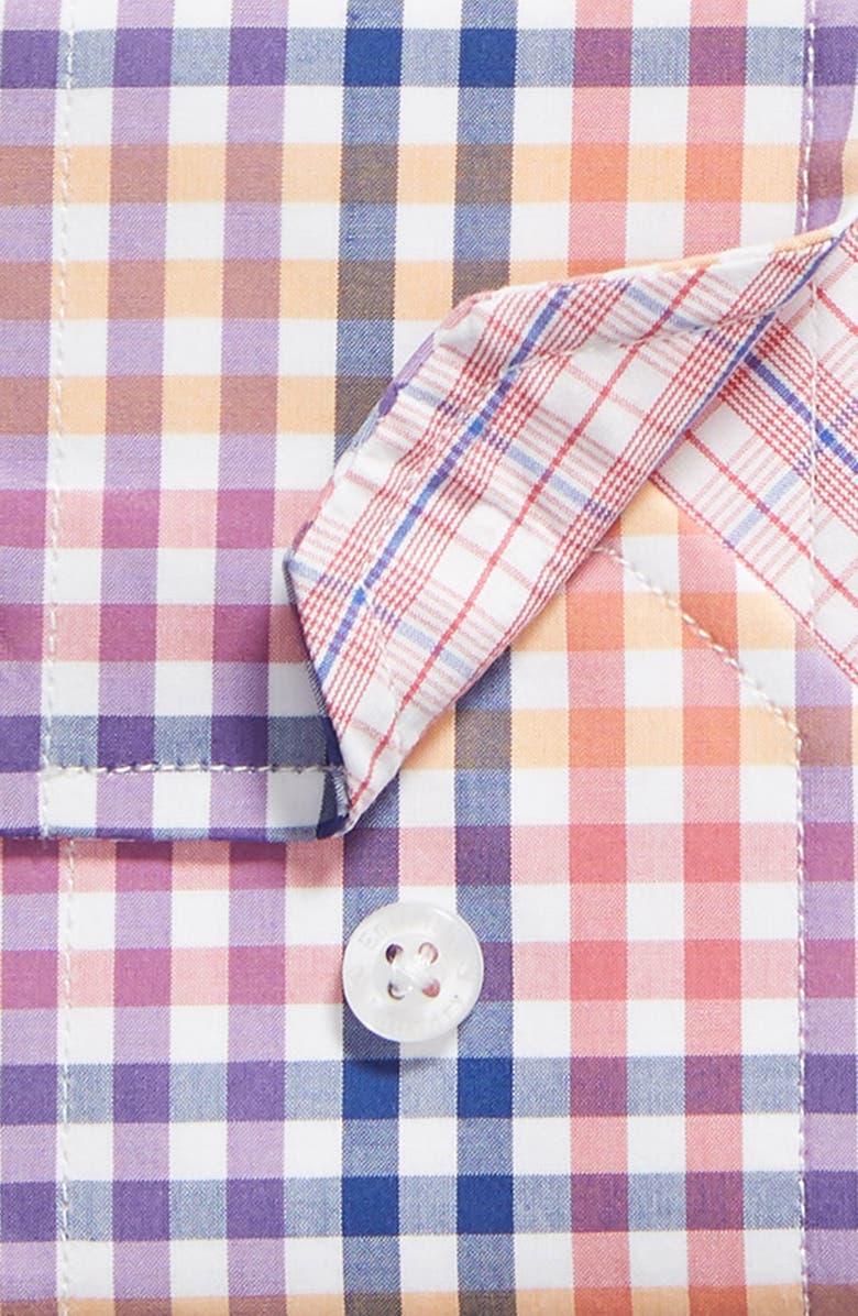 English Laundry Trim Fit Check Dress Shirt, Alternate, color, 