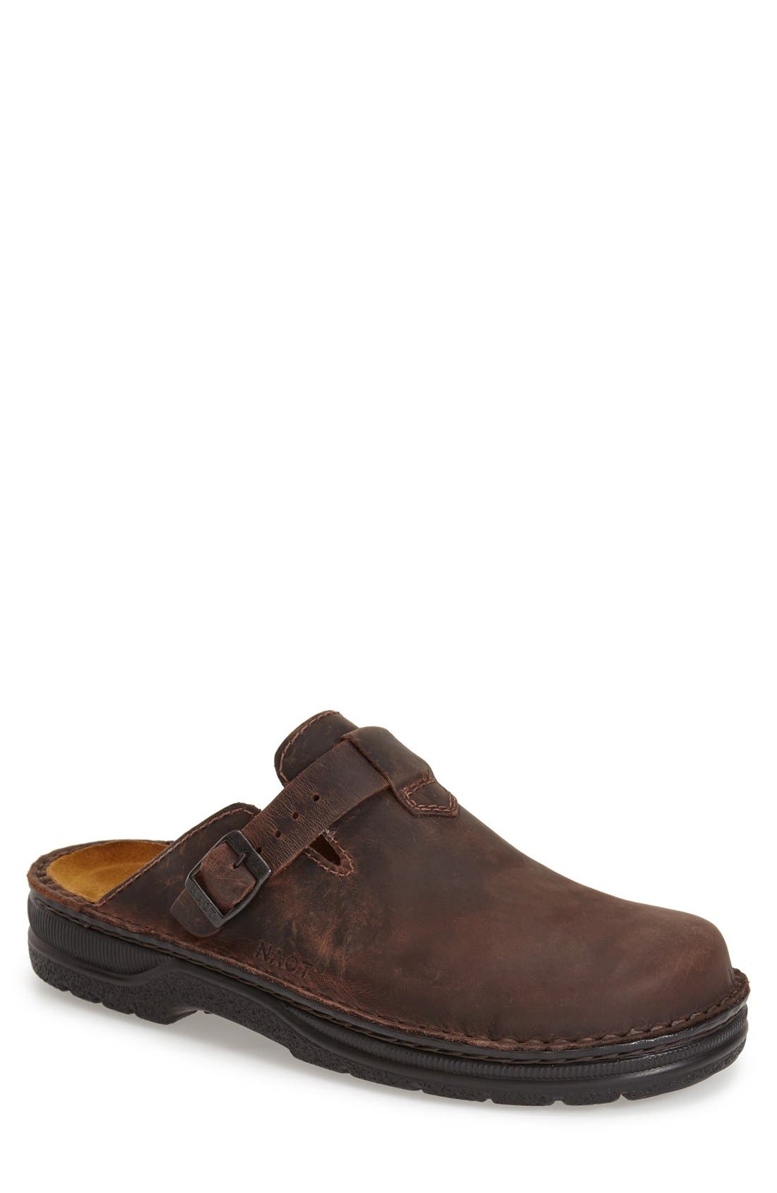 Fiord Clog, Main, color, CRAZY HORSE LEATHER