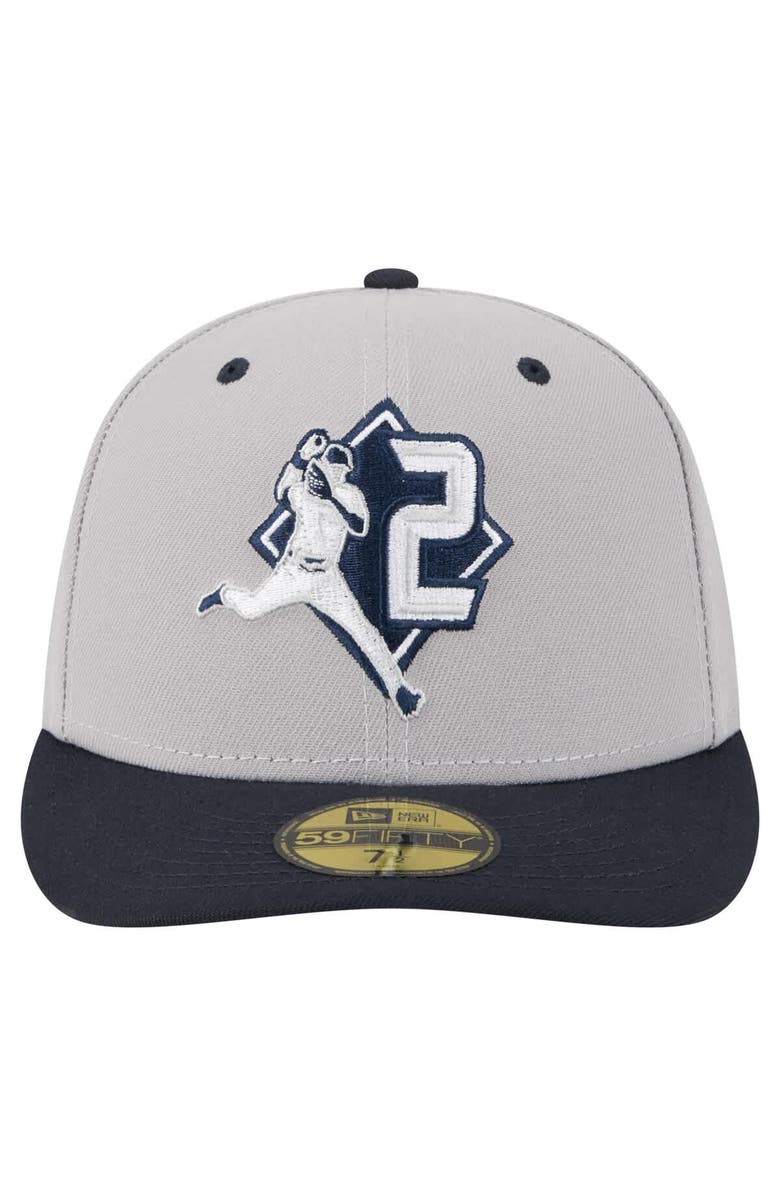 New Era Men's New Era Derek Jeter Gray New York Yankees 59FIFTY Fitted Hat, Alternate, color,