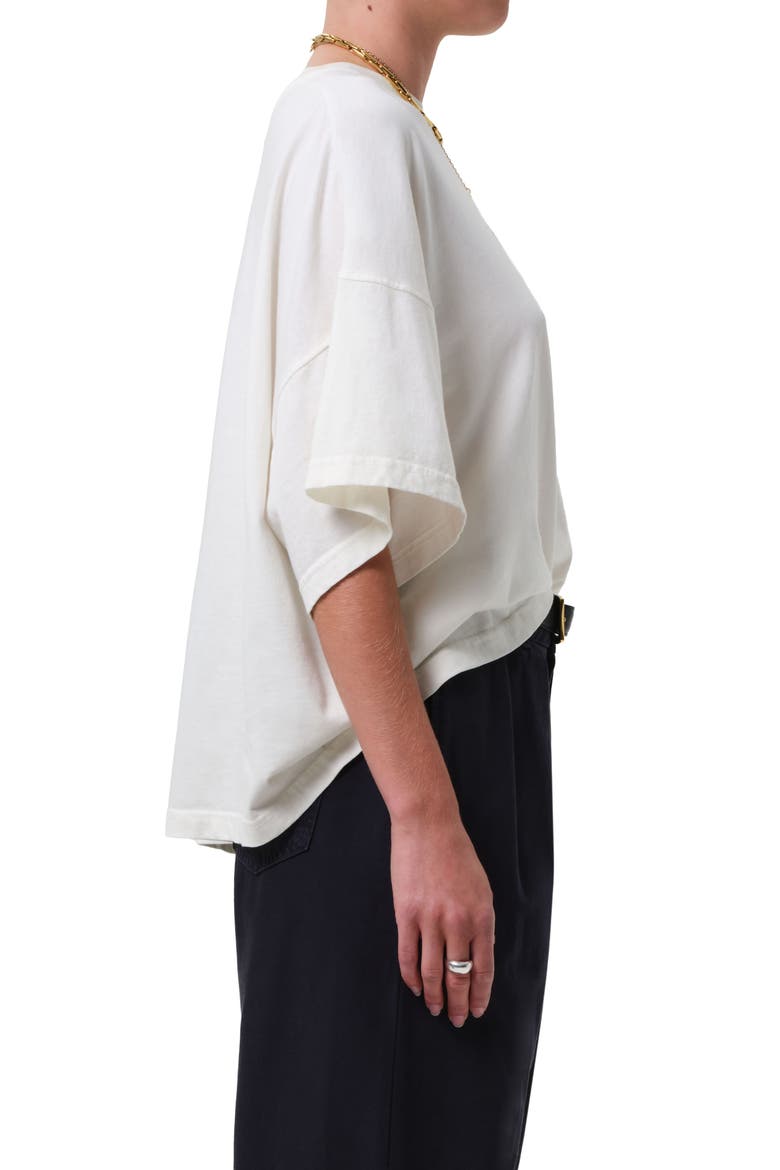 Cape Oversize Organic Cotton T-Shirt, Alternate, color, PASHMINA OFF WHITE