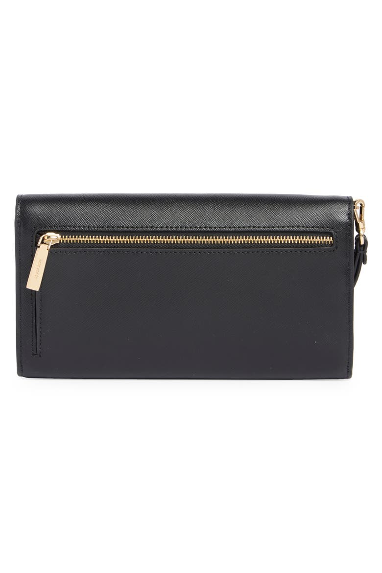 madison travel trifold wallet, Alternate, color, BLACK