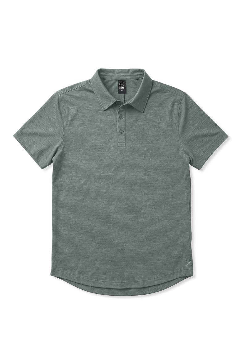 Crossover Polo, Alternate, color, SAGE