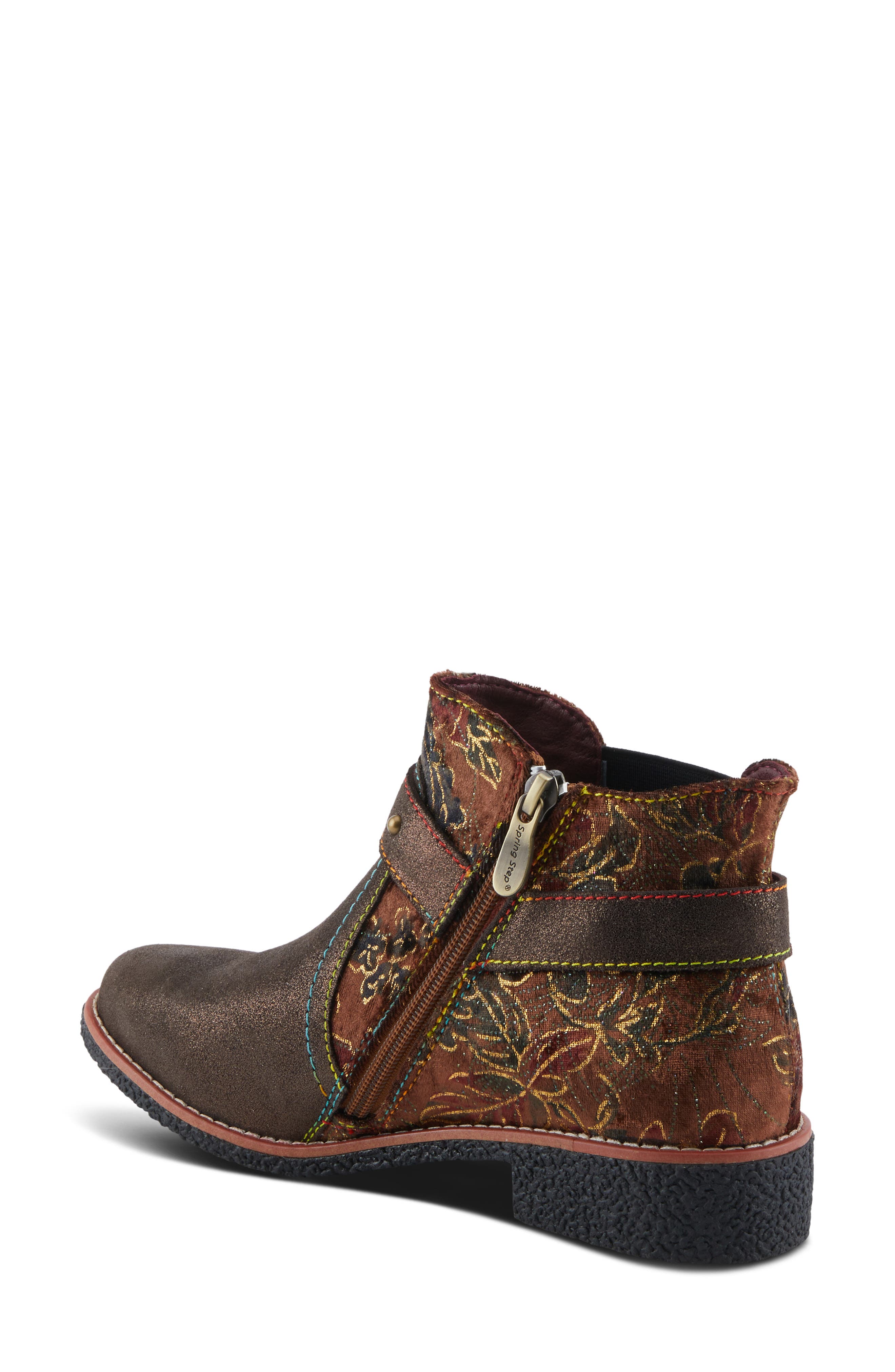 L'Artiste by Spring Step Airies Bootie, Alternate, color, Bronze Multi