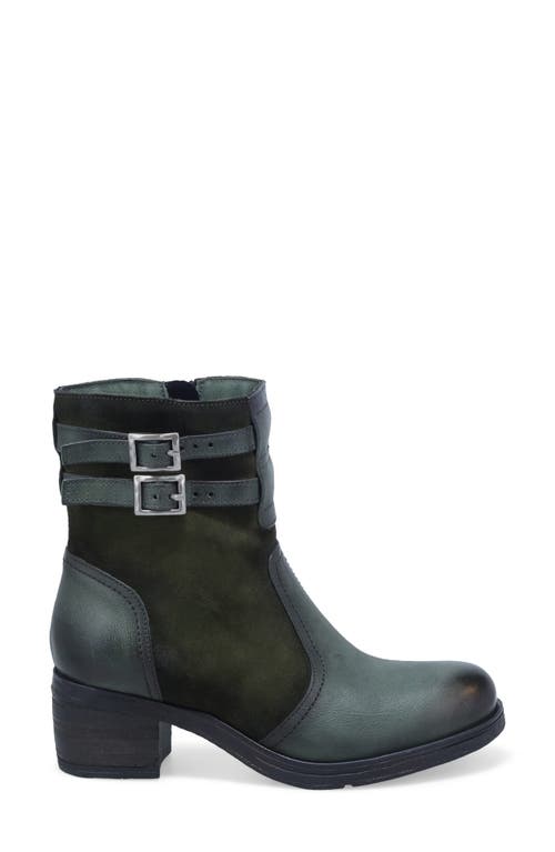 Miz Mooz Stellar Dual Buckle Bootie In Green