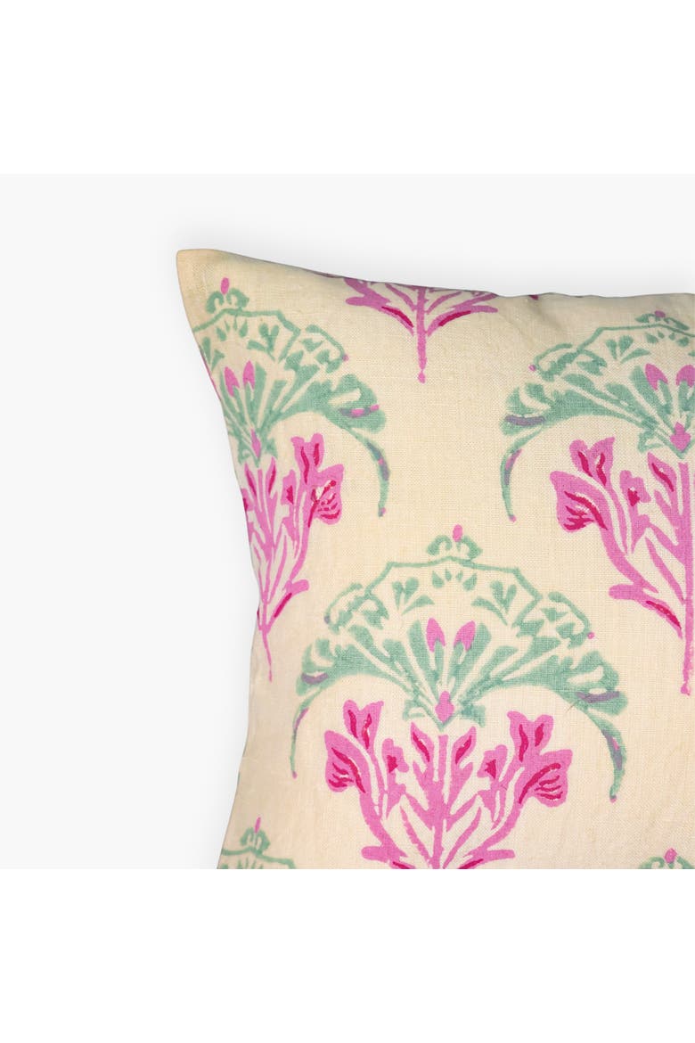 Soma - Lumbar Pure Linen Throw Pillow Cover, Alternate, color, Peach